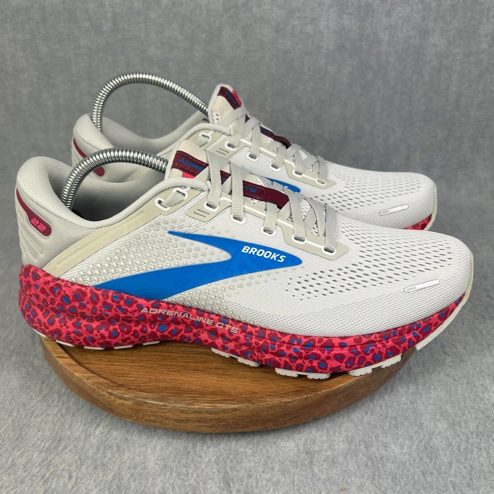 Brooks Women's Athletic Shoes - White, Blue, Red